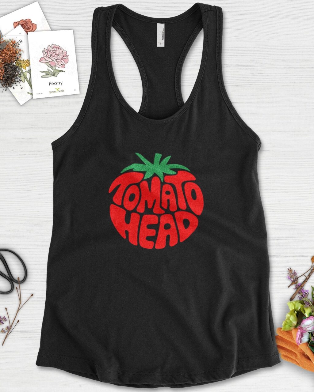 Alternative view of Tomato Head Racerback