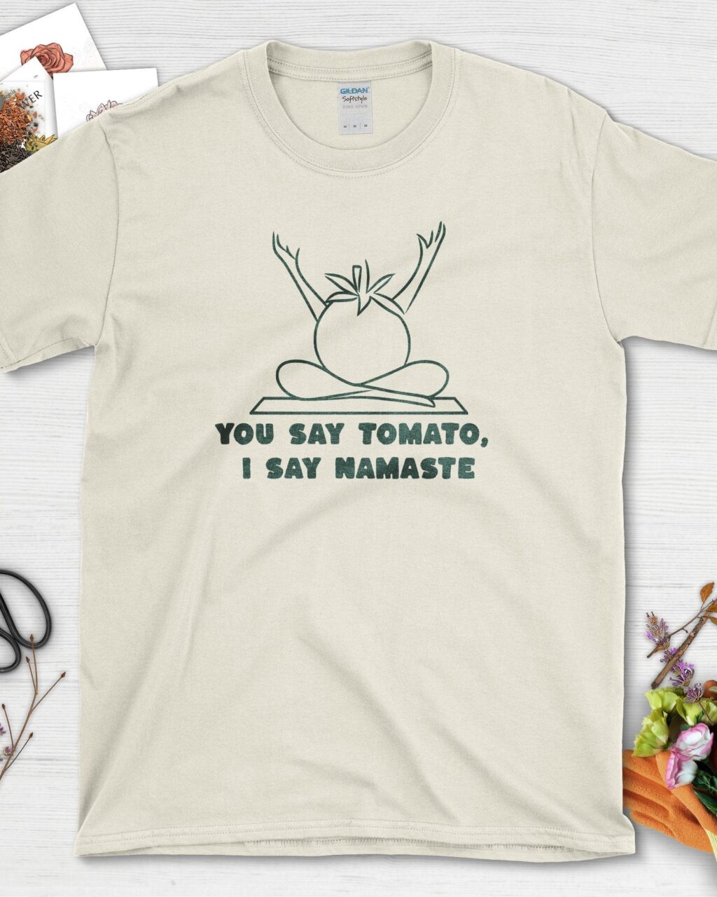 Alternative view of Tomato Namaste T-Shirt