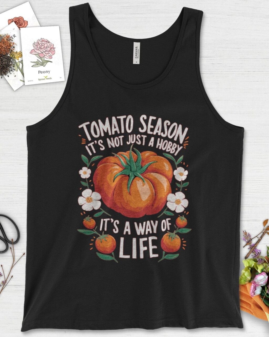Alternative view of Tomato Season Way of Life Tank Top