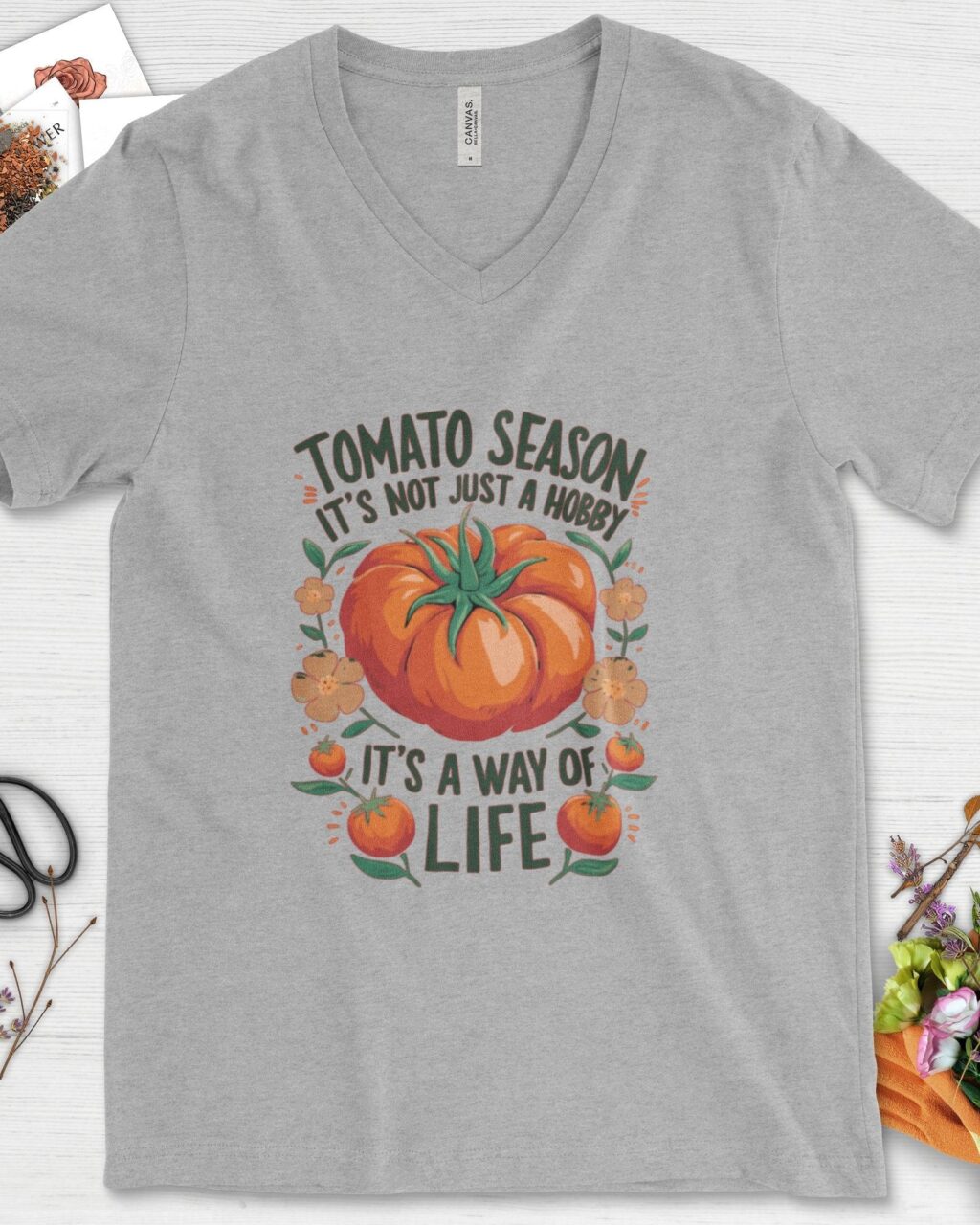 Alternative view of Tomato Season Way of Life V-Neck