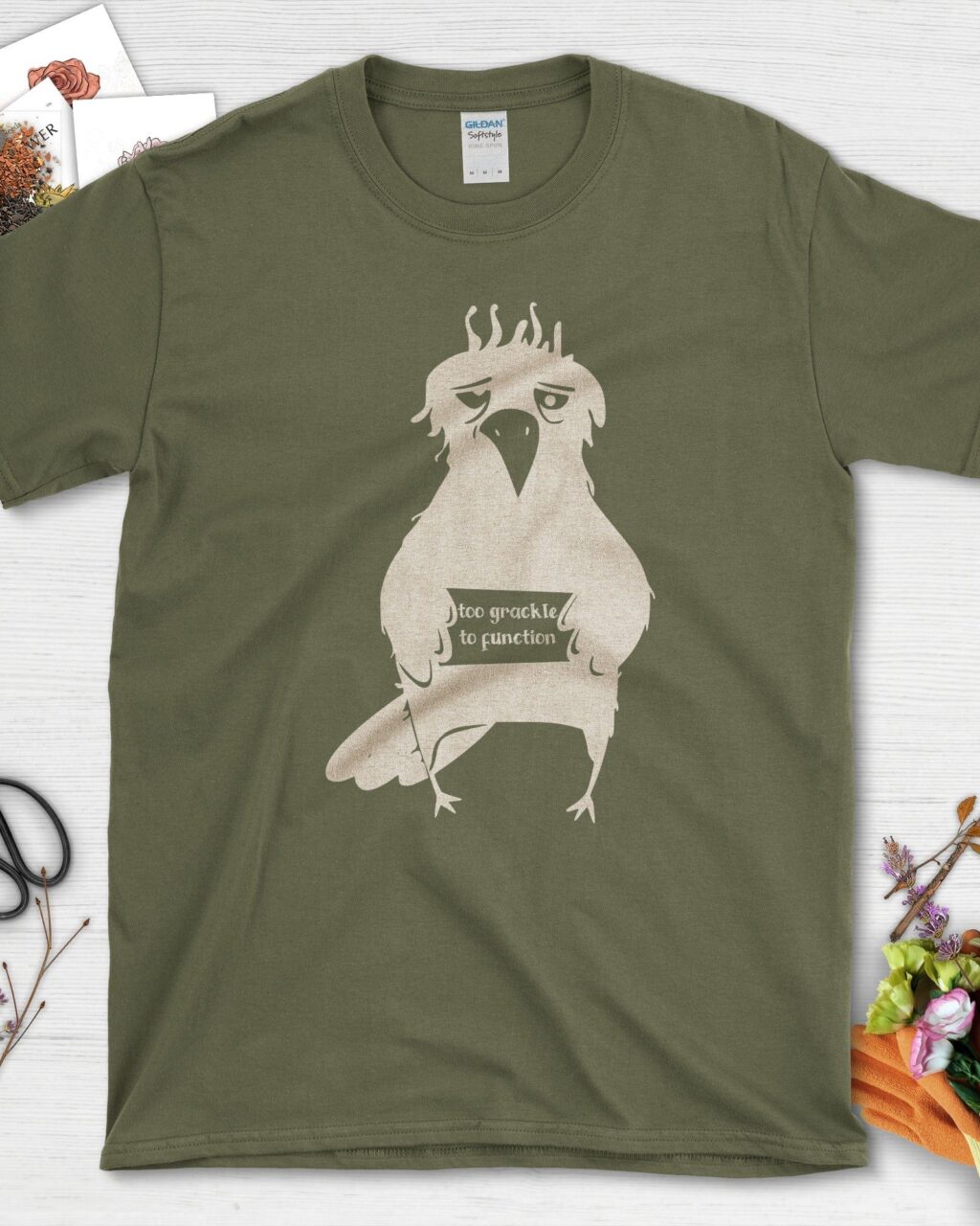 Too Grackle to Function T-Shirt