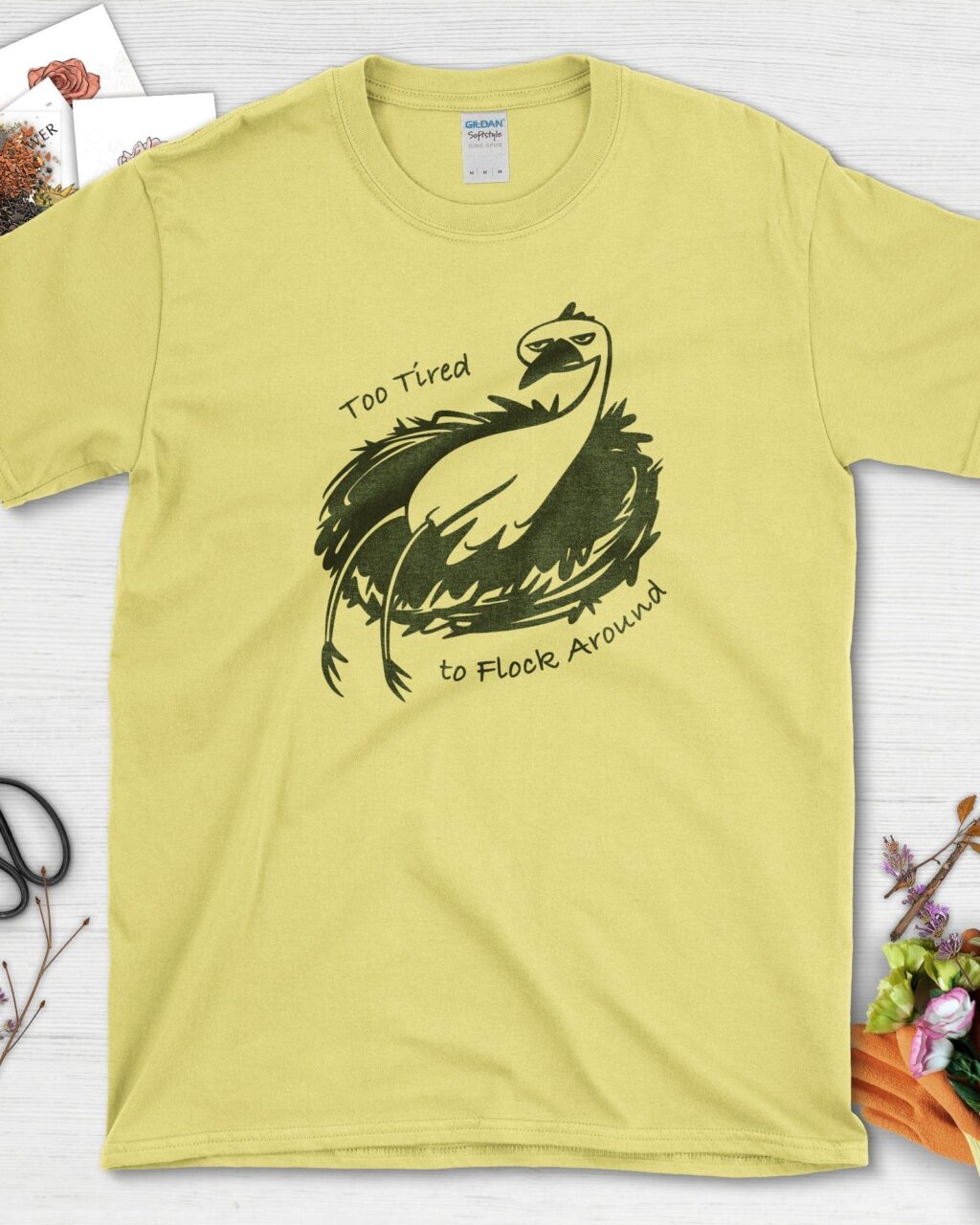 Alternative view of Too Tired to Flock Around T-Shirt