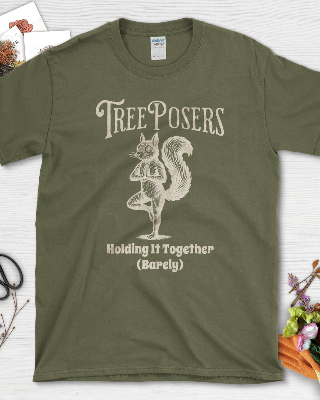 Alternative view of Tree Posers Holding It Together T-Shirt