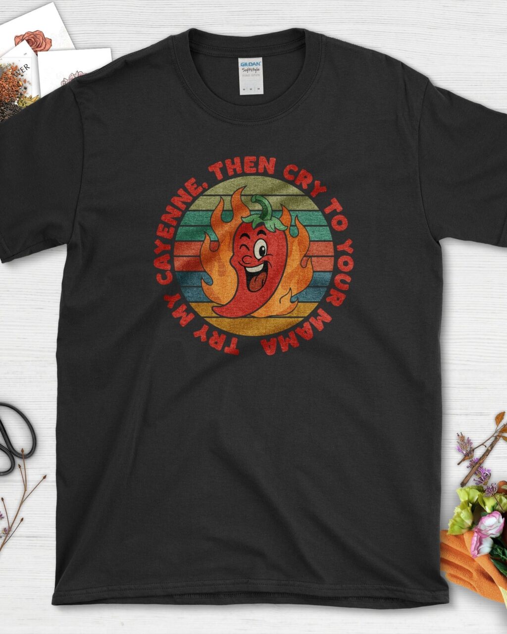 Alternative view of Try My Cayenne Cry to Mama T-Shirt