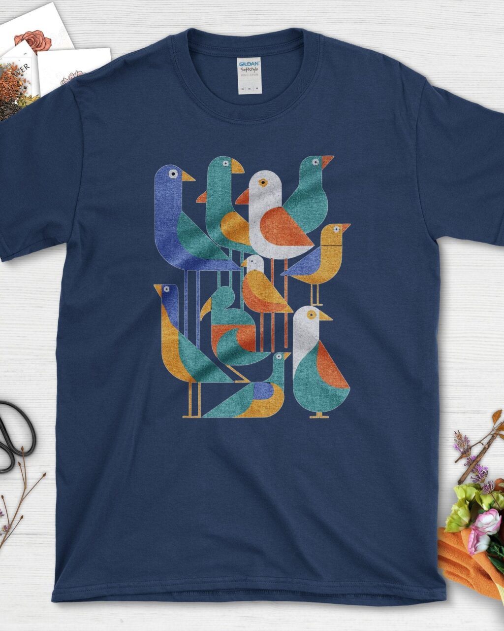 Vibrant Birds Garden T-Shirt