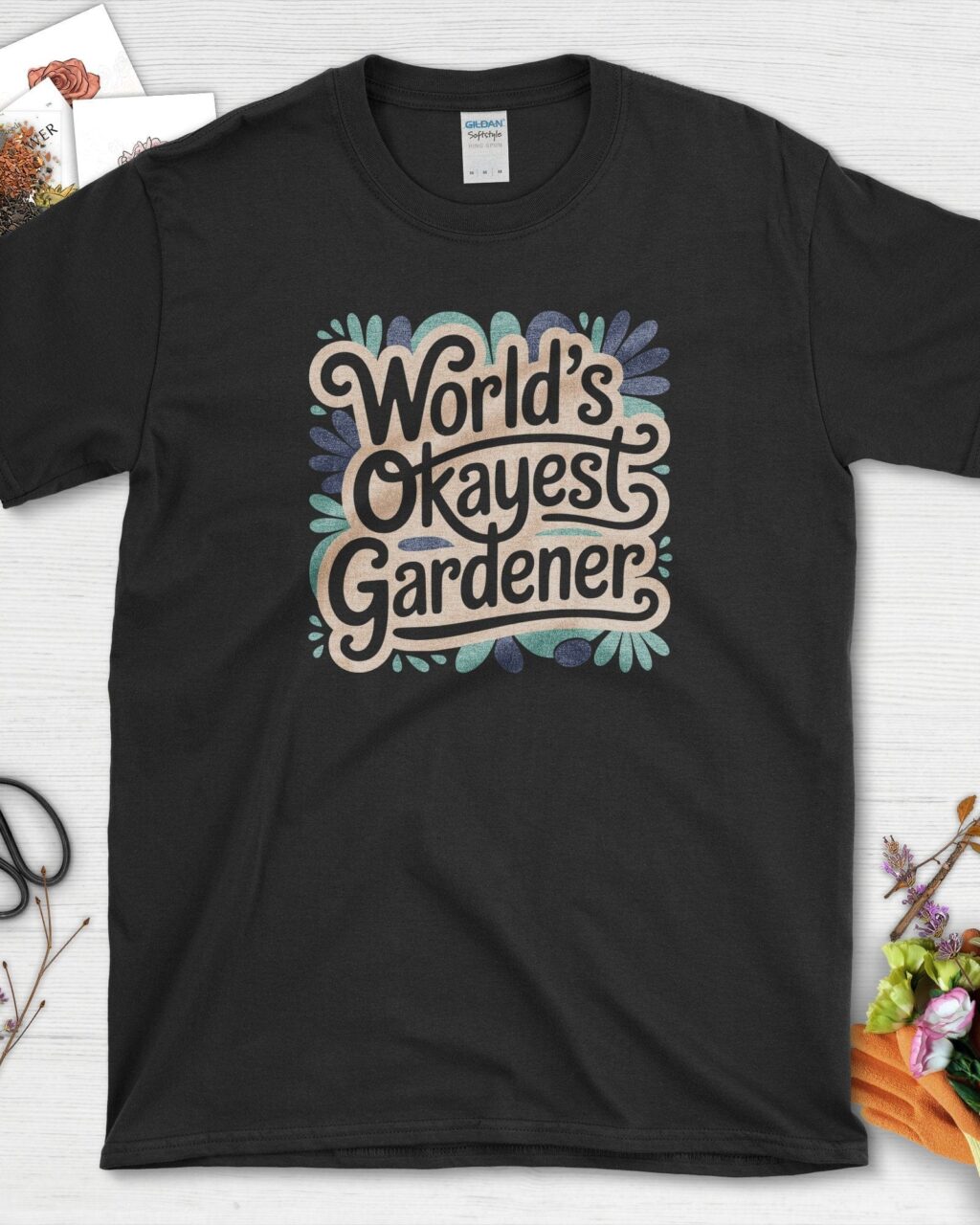Alternative view of World's Okayest Gardener T-Shirt
