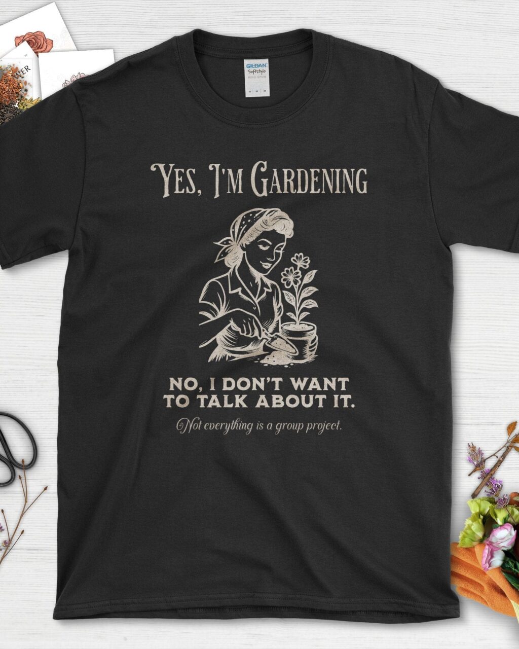 Alternative view of Yes I'm Gardening T-Shirt