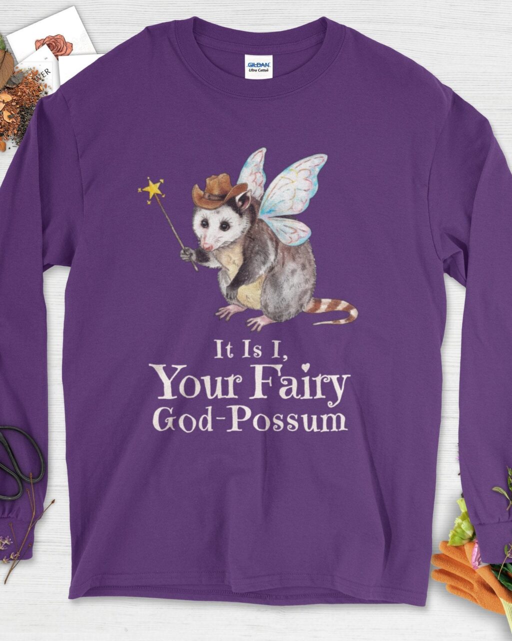 Alternative view of Your Fairy God-Possum Long Sleeve