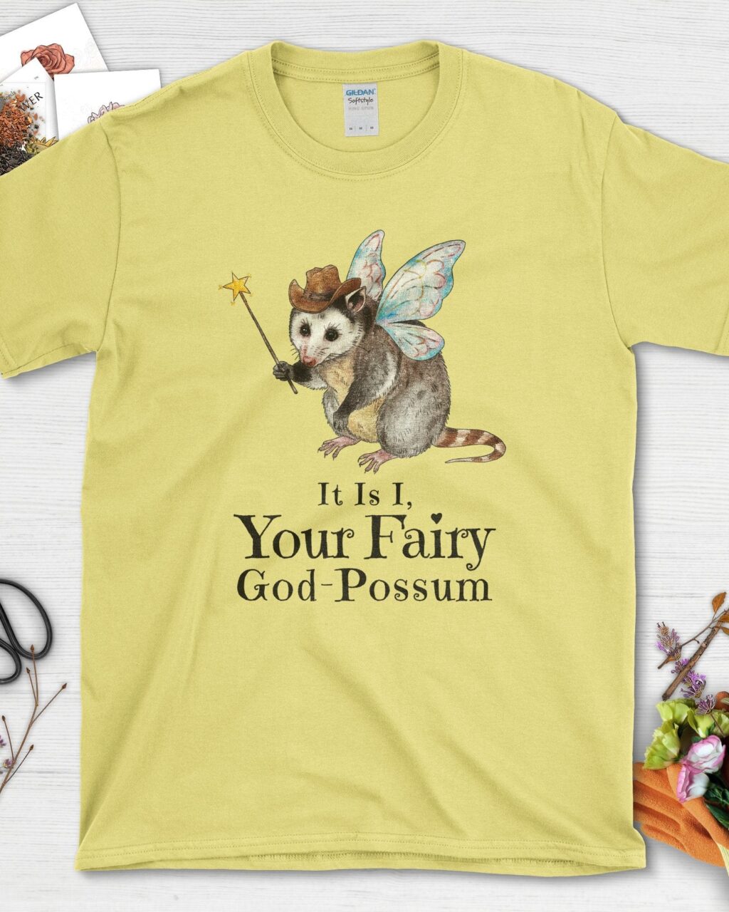 Alternative view of Your Fairy God-Possum T-Shirt