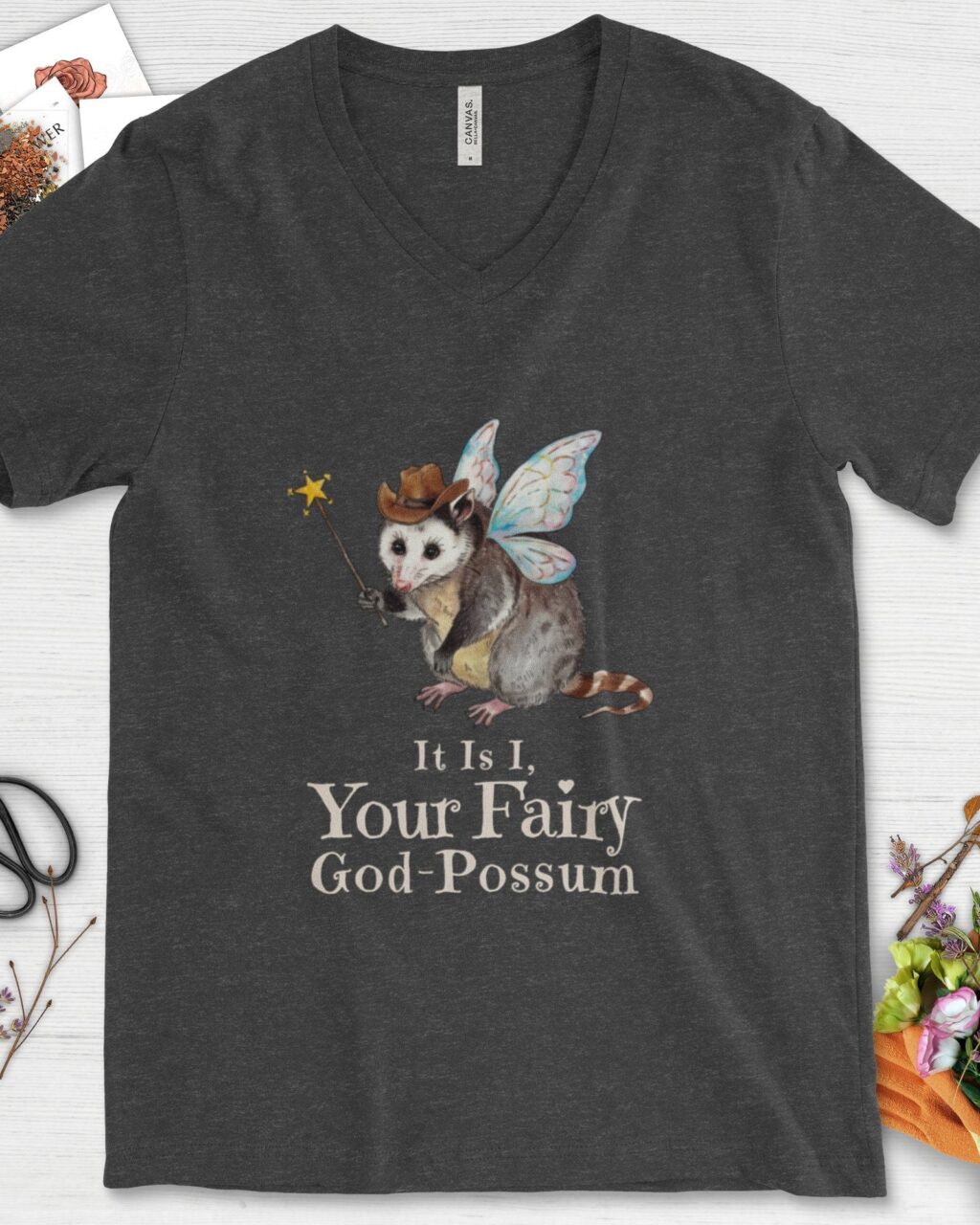 Your Fairy God-Possum V-Neck