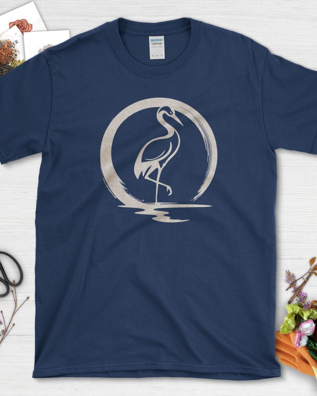 Zen Crane Circle T-Shirt