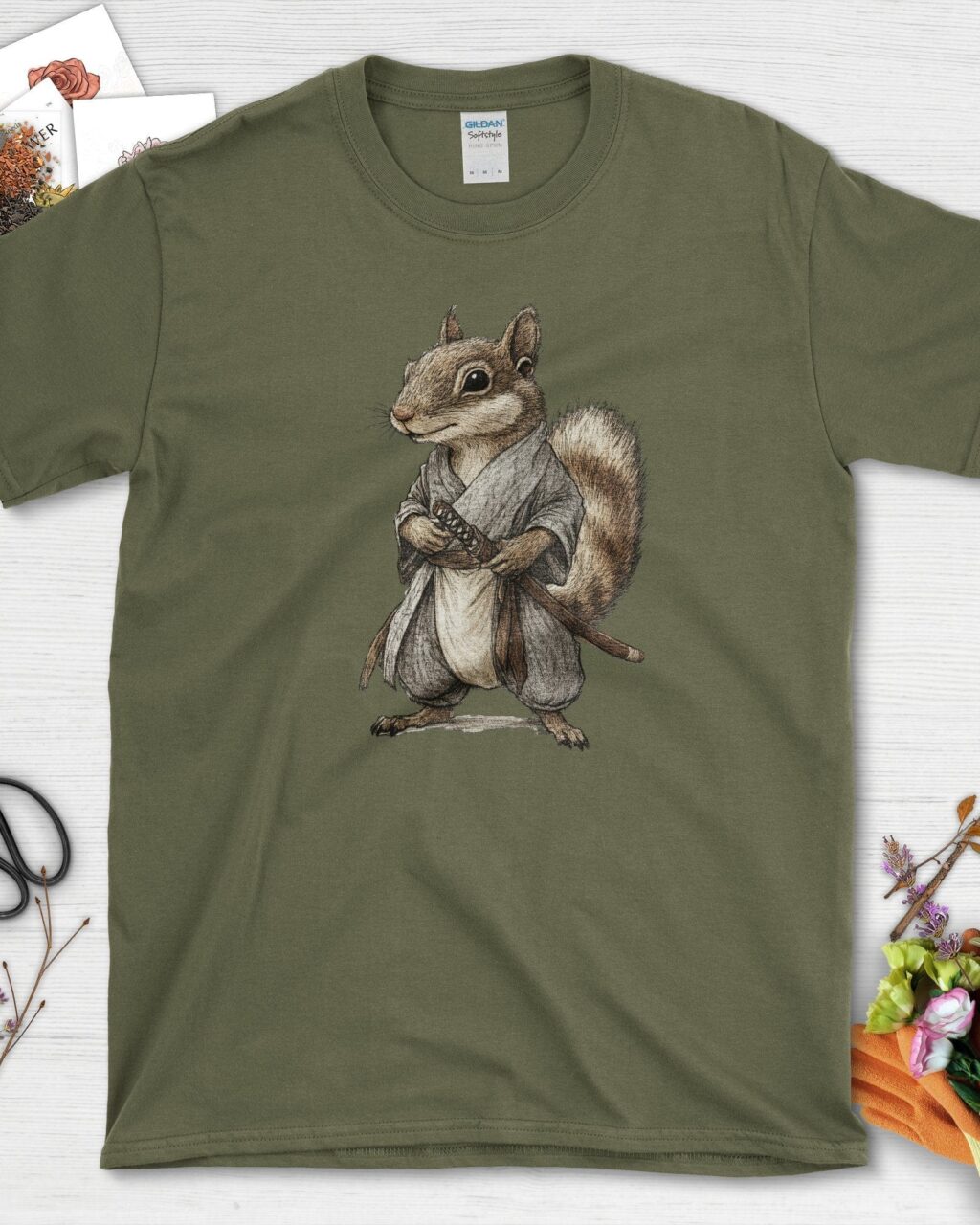 Zen Samurai Squirrel T-Shirt